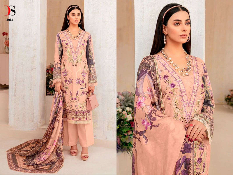 Deepsy Suit Cheveron Vol 7 Nx Pure Cotton Heavy Self Embroidery Work Salwar Suit