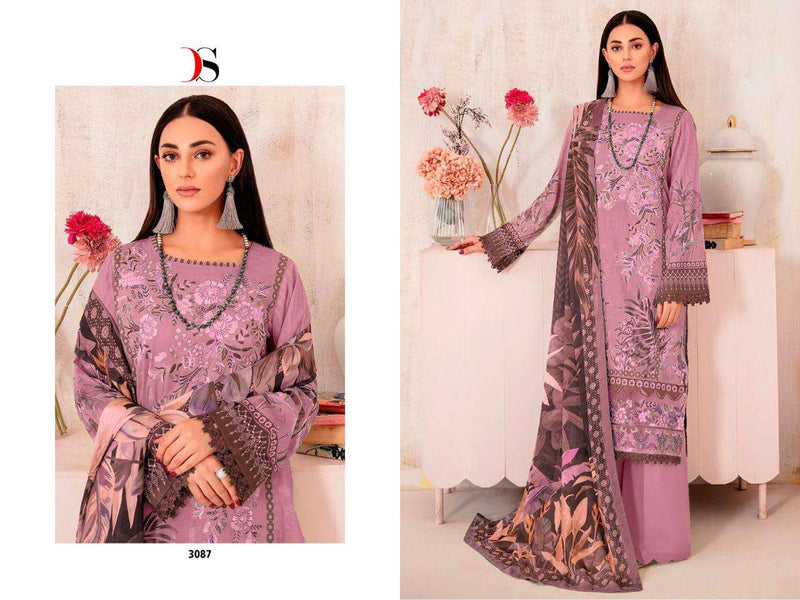 Deepsy Suit Cheveron Vol 7 Nx Pure Cotton Heavy Self Embroidery Work Salwar Suit