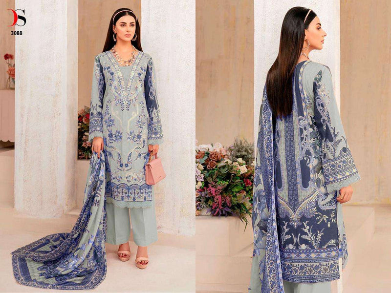 Deepsy Suit Cheveron Vol 7 Nx Pure Cotton Heavy Self Embroidery Work Salwar Suit