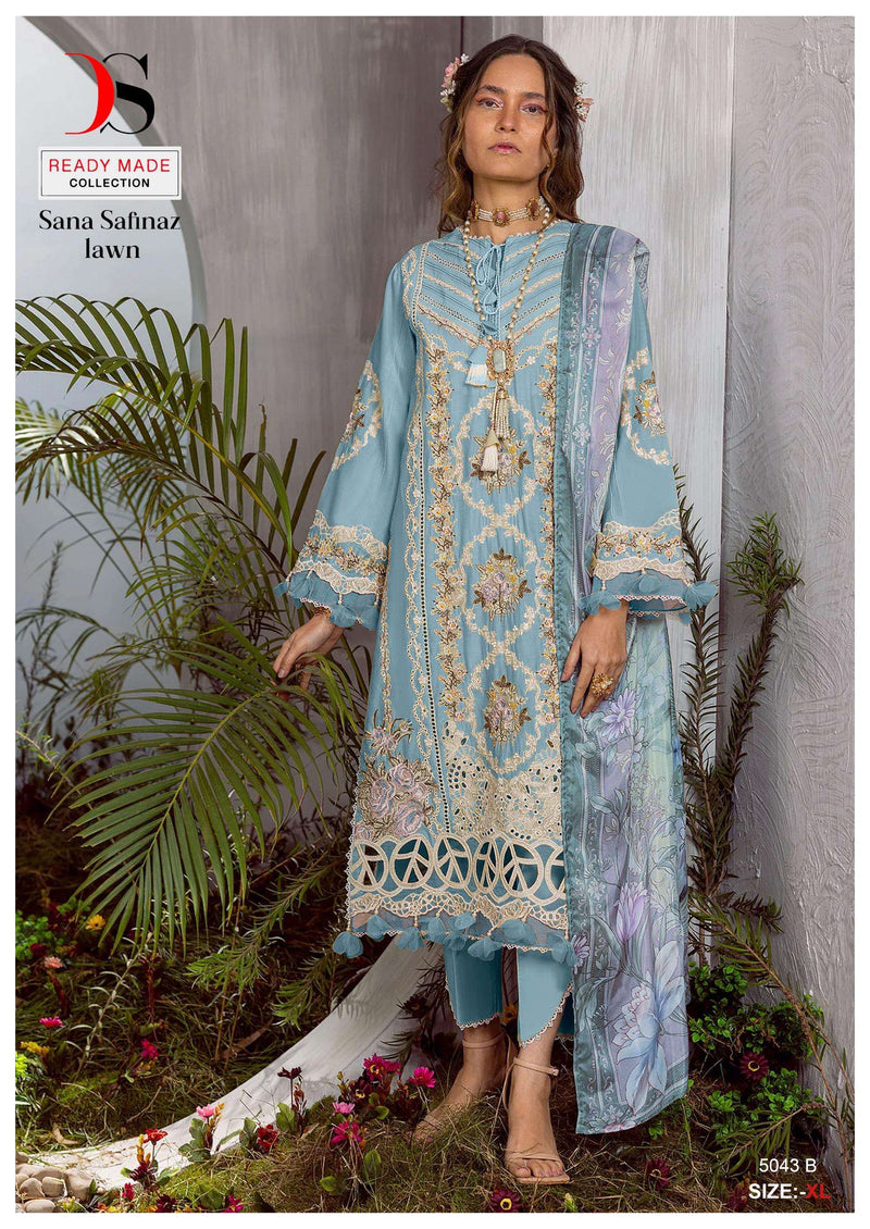 Deepsy Suit D No 5043 Cotton With Heavy Self Embroidery Designer Printed Pret Kurti