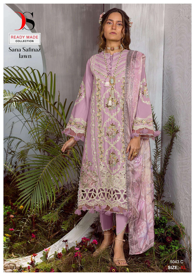 Deepsy Suit D No 5043 Cotton With Heavy Self Embroidery Designer Printed Pret Kurti