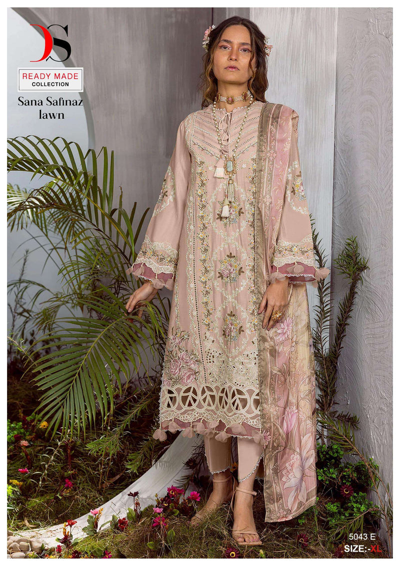 Deepsy Suit D No 5043 Cotton With Heavy Self Embroidery Designer Printed Pret Kurti