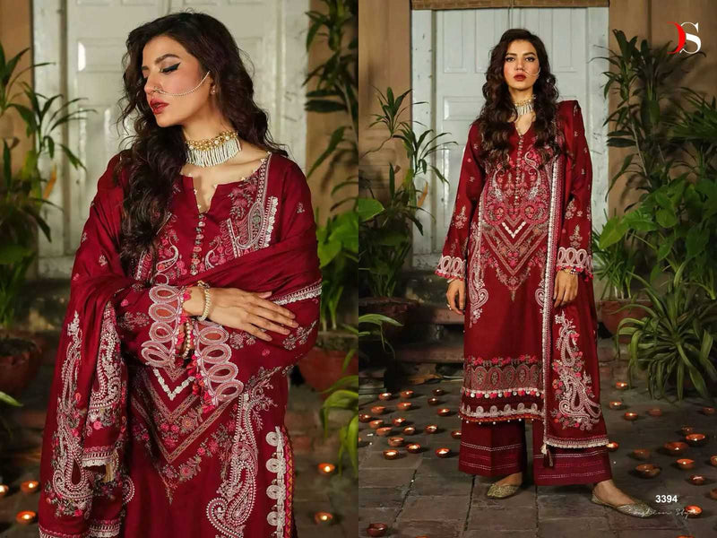 Deepsy Suit Elaf Luxury 24 Rayon Cotton With Self Embroidered Work Salwar Suit