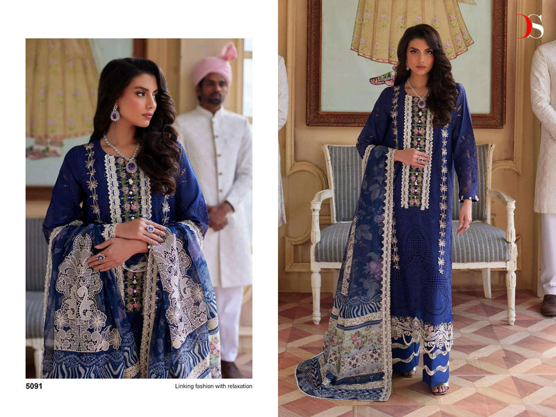 Deepsy Suit Maria B Embroidered 24 Nx Pure Cotton Self Embroidery Work Salwar Suit