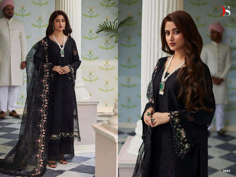 Deepsy Suit Maria B Embroidered 24 Nx Pure Cotton Self Embroidery Work Salwar Suit