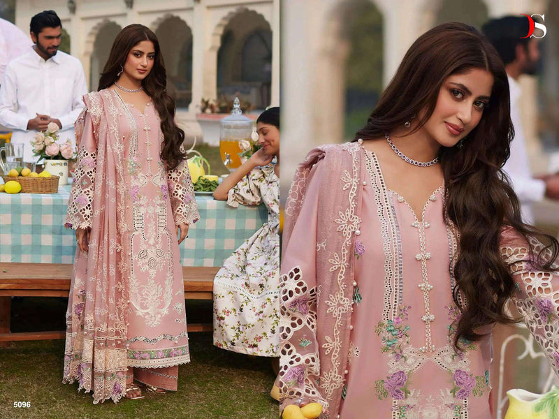 Deepsy Suit Maria B Embroidered 24 Nx Pure Cotton Self Embroidery Work Salwar Suit