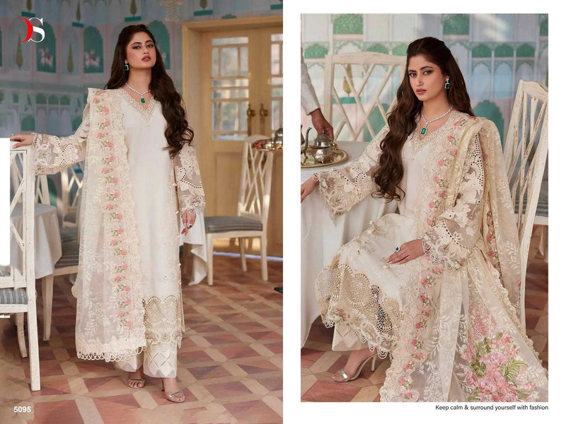 Deepsy Suit Maria B Embroidered Lawn Vol 24 Pure Cotton Heavy Embroidered Salwar Kameez