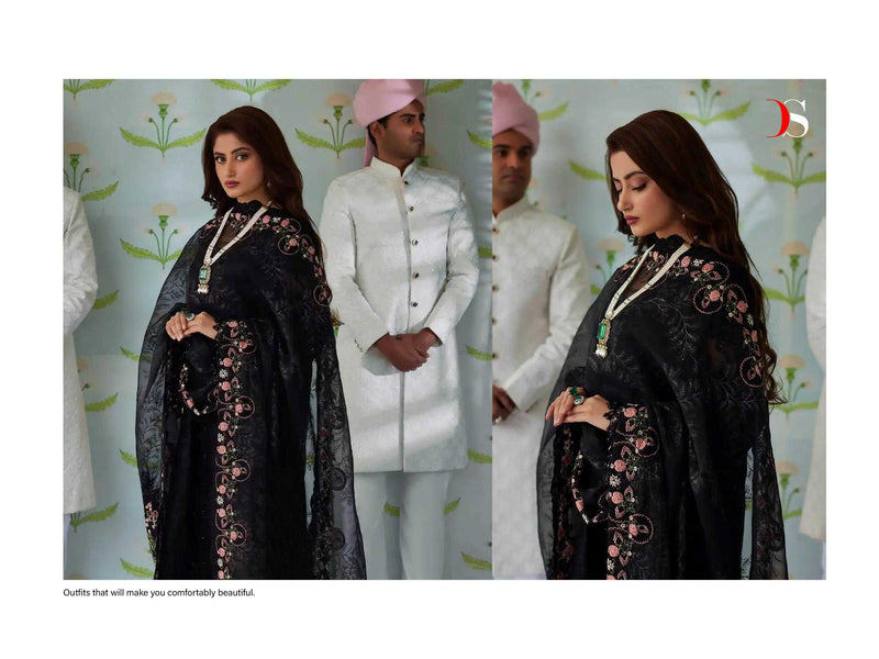 Deepsy Suit Maria B Embroidered Lawn Vol 24 Pure Cotton Heavy Embroidered Salwar Kameez