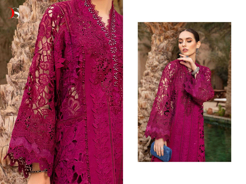 Deepsy Suit Maria B Voyage Lawn 24 Pure Cotton Self Embroidered Work Salwar Suit