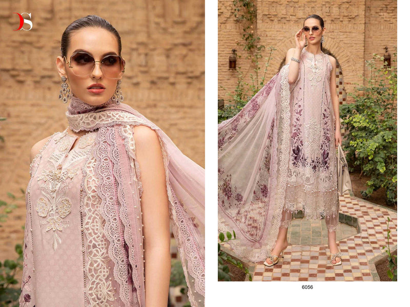 Deepsy Suit Maria B Voyage Lawn 24 Pure Cotton Self Embroidered Work Salwar Suit