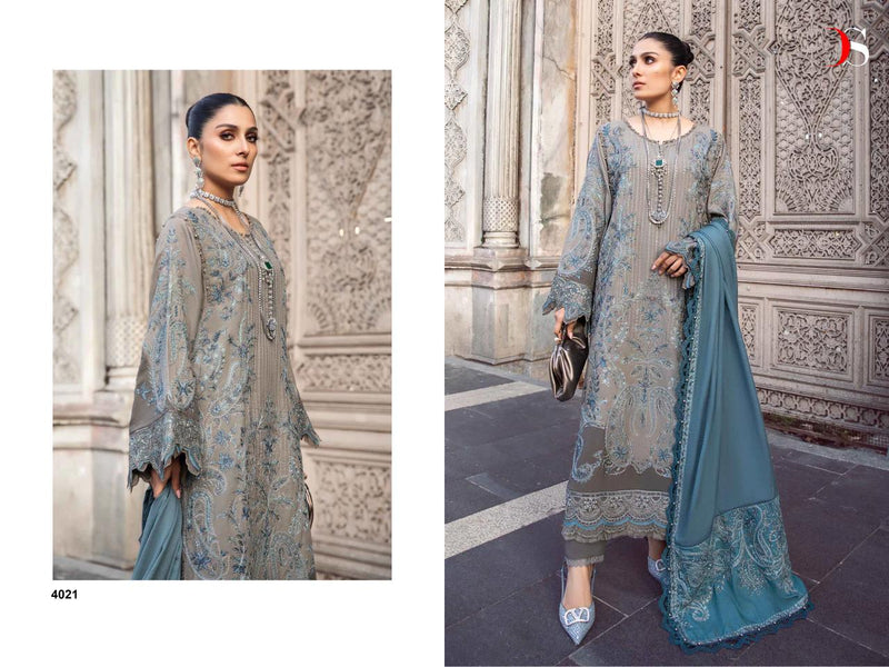 Deepsy Suit Mariab Embroidered 24-2 Rayon Cotton Self Embroidered Pakistani Suit