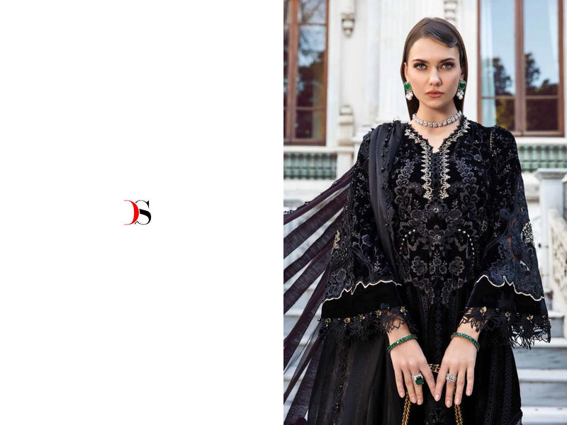 Deepsy Suit Mariab Embroidered 24-2 Rayon Cotton Self Embroidered Pakistani Suit