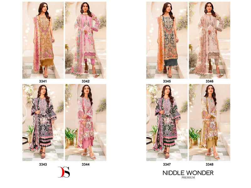 Deepsy Suit Niddle Wonder Premium Pure Cotton Embroidery Work Pakistani Suit