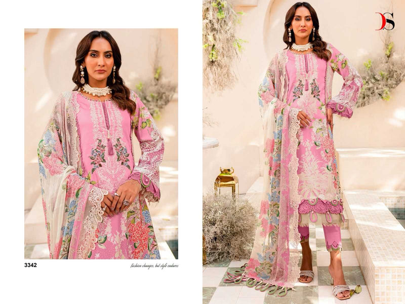 Deepsy Suit Niddle Wonder Premium Pure Cotton Embroidery Work Pakistani Suit