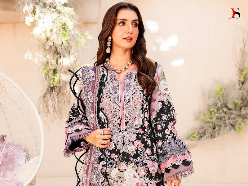 Deepsy Suit Niddle Wonder Premium Pure Cotton Embroidery Work Pakistani Suit