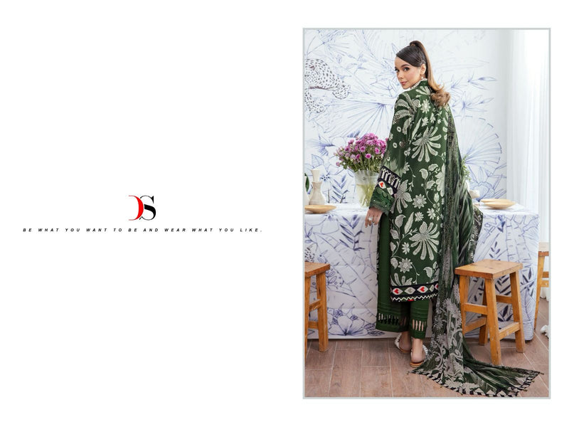 Deepsy Suit Nureh Gardenia 24 Pure Cotton Heavy Embroidery Work Salwar Suit
