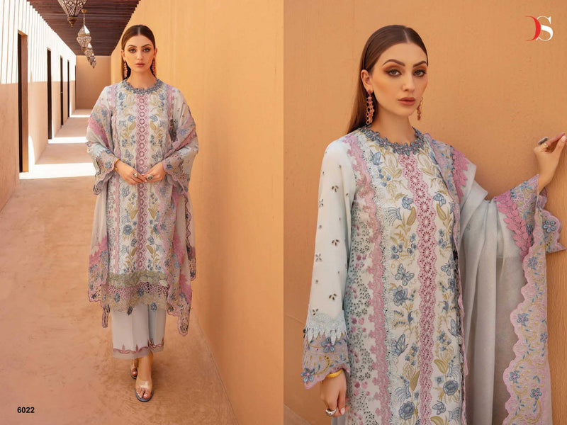 Deepsy Suit Rangrasiya Premium Lawn 24 Pure Cotton Heavy Embroidered Work Salwar Suit