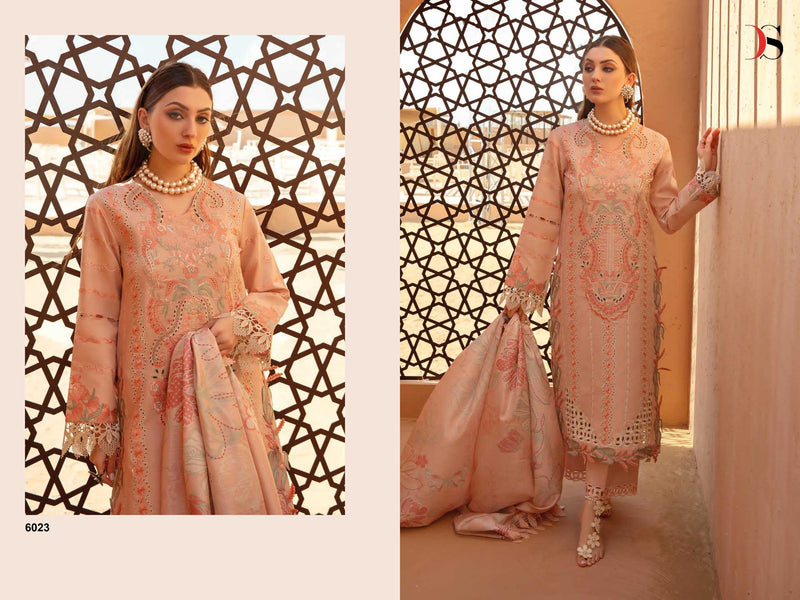 Deepsy Suit Rangrasiya Premium Lawn 24 Pure Cotton Heavy Embroidered Work Salwar Suit