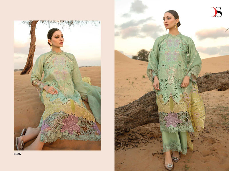 Deepsy Suit Rangrasiya Premium Lawn 24 Pure Cotton Heavy Embroidered Work Salwar Suit