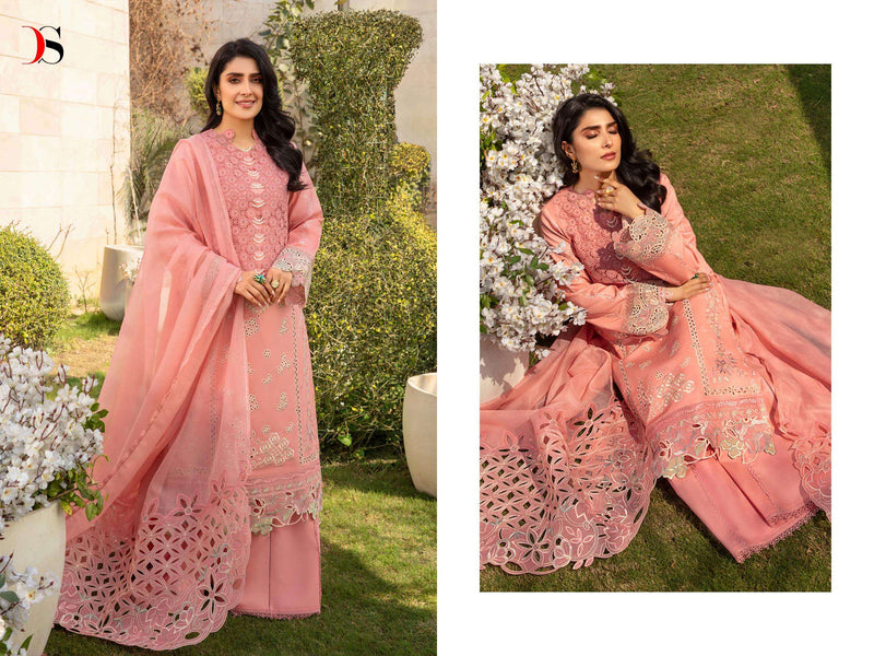 Deepsy Suit Rangrasiya Premium Lawn 24 Vol 2  Cotton With Heavy Self Embroidery Salwar Suit