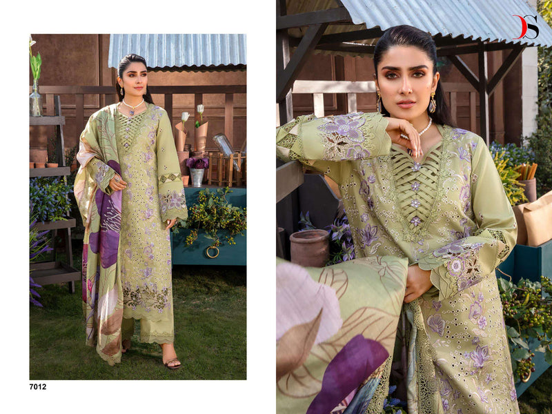 Deepsy Suit Rangrasiya Premium Lawn 24 Vol 2  Cotton With Heavy Self Embroidery Salwar Suit