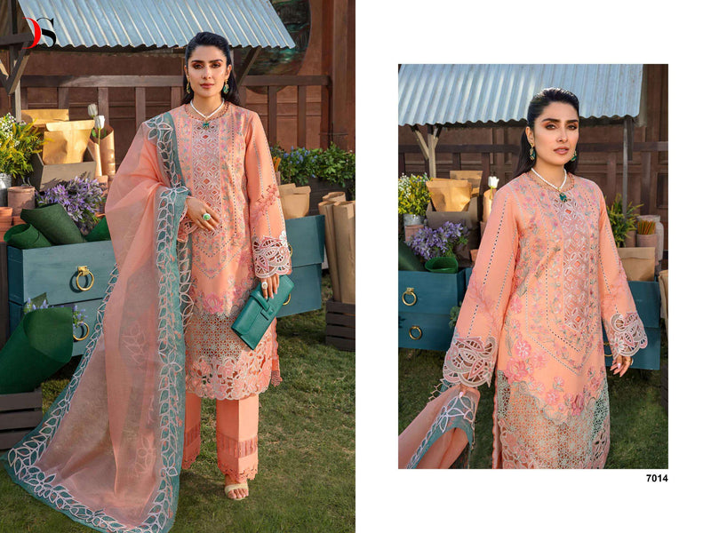 Deepsy Suit Rangrasiya Premium Lawn 24 Vol 2  Cotton With Heavy Self Embroidery Salwar Suit