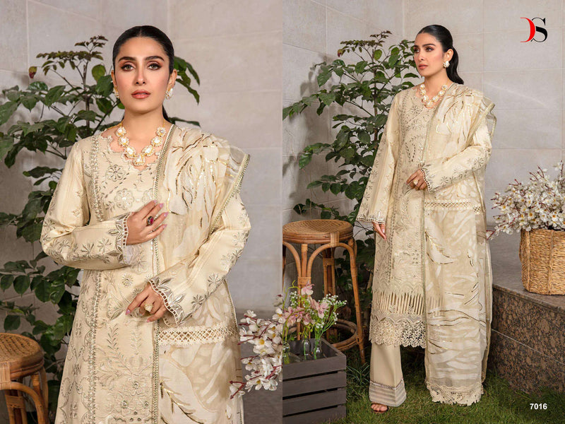 Deepsy Suit Rangrasiya Premium Lawn 24 Vol 2  Cotton With Heavy Self Embroidery Salwar Suit