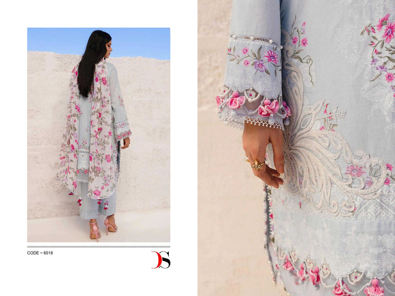 Deepsy Suit Sana Safinaz Muzlin 24 Pure Cotton With Embroidery Work Salwar Suit
