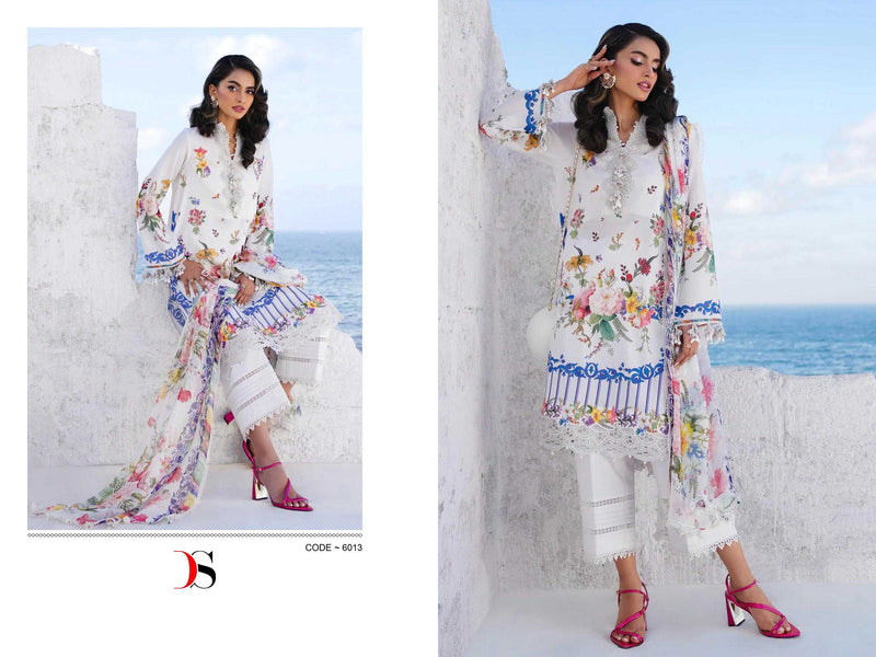 Deepsy Suit Sana Safinaz Muzlin 24 Pure Cotton With Embroidery Work Salwar Suit