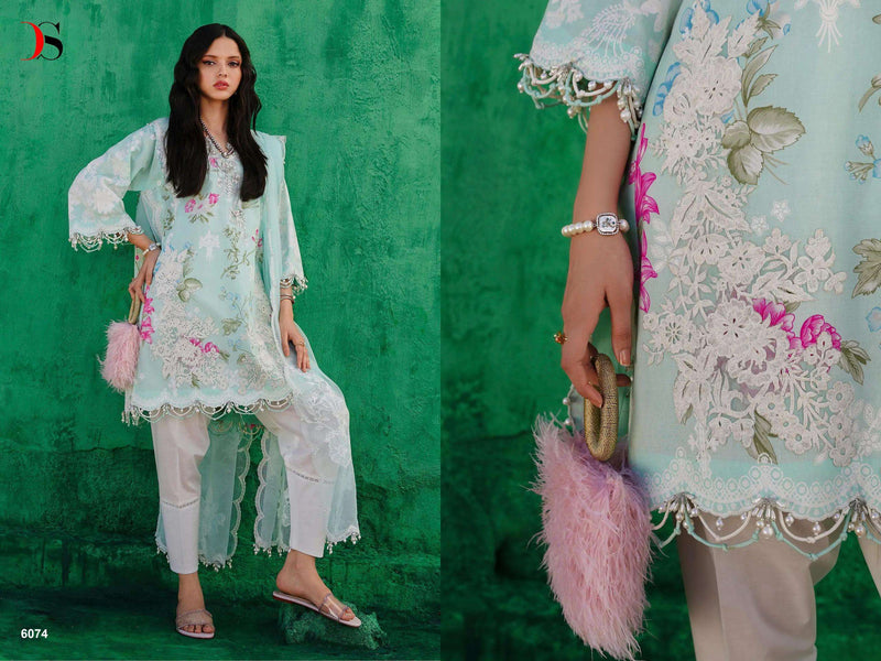 Deepsy Suit Sana Safinaz Muzlin 24 Vol 2 Pure Cotton Embroidered Work Salwar Suit