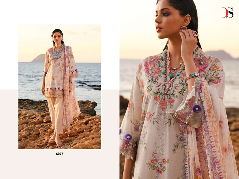 Deepsy Suit Sana Safinaz Muzlin 24 Vol 2 Pure Cotton Embroidered Work Salwar Suit