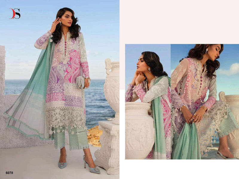 Deepsy Suit Sana Safinaz Muzlin 24 Vol 2 Pure Cotton Embroidered Work Salwar Suit