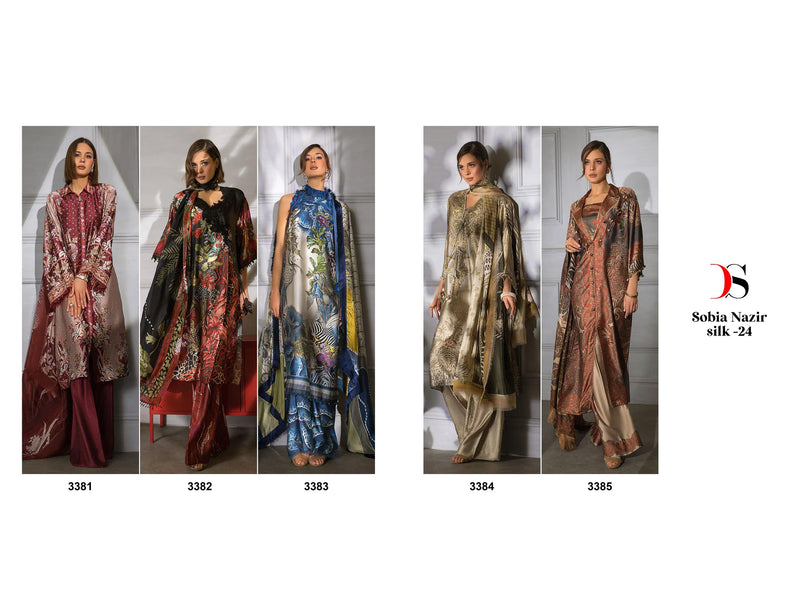 Deepsy Suit Sobia Nazir Silk 24 Pure Japan Silk Digital Print With Embroidery Work Salwar Suit