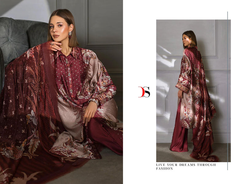 Deepsy Suit Sobia Nazir Silk 24 Pure Japan Silk Digital Print With Embroidery Work Salwar Suit