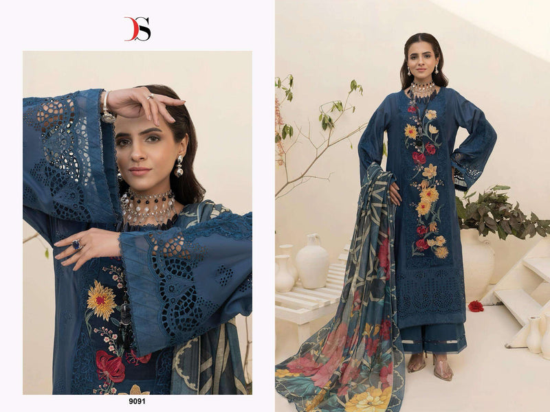 Deepsy Suits Adan Libas Zaira 25 Pure Cotton Embroidered Pakistani Suit
