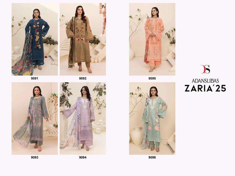 Deepsy Suits Adan Libas Zaira 25 Pure Cotton Embroidered Pakistani Suit