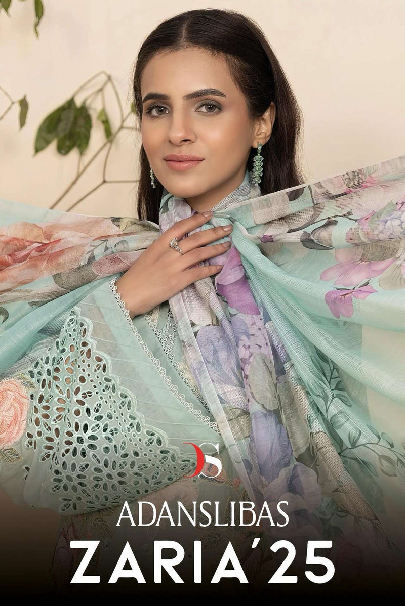 Deepsy Suits Adan Libas Zaira 25 Pure Cotton Embroidered Pakistani Suit