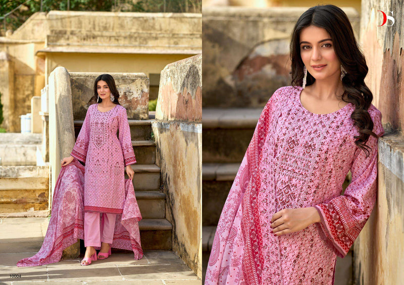 Deepsy Suits Bin Saeed Lawn Collection Vol 10 Pure Cotton Self Embroidered Salwar Suit