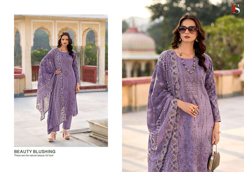 Deepsy Suits Bin Saeed Lawn Collection Vol 14 Pure Cotton Embroidered Salwar Suit