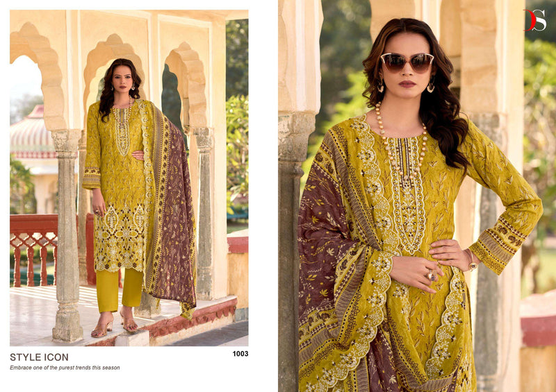 Deepsy Suits Bin Saeed Lawn Collection Vol 14 Pure Cotton Embroidered Salwar Suit