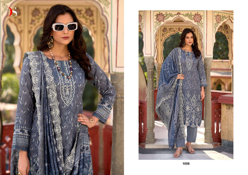 Deepsy Suits Bin Saeed Lawn Collection Vol 14 Pure Cotton Embroidered Salwar Suit