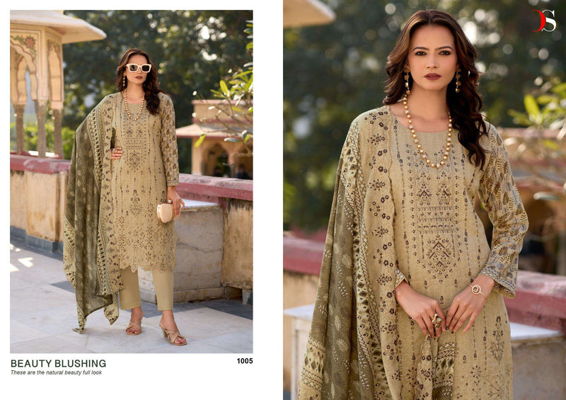 Deepsy Suits Bin Saeed Lawn Collection Vol 14 Pure Cotton Embroidered Salwar Suit