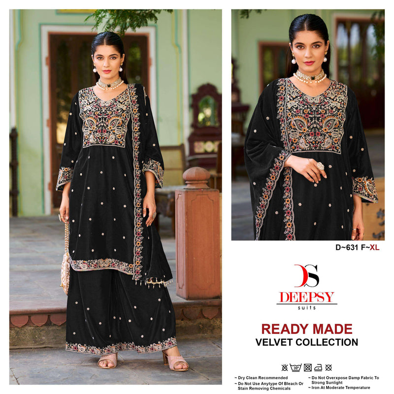 Deepsy Suits D 631 Velvet Embroidery Designer Pret Kurti