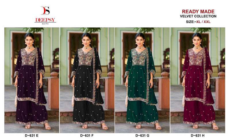 Deepsy Suits D 631 Velvet Embroidery Designer Pret Kurti
