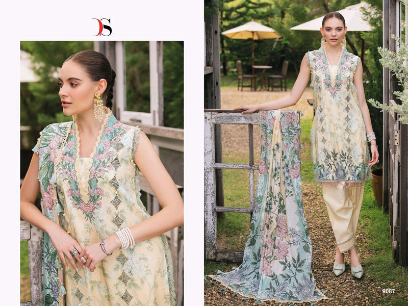 Deepsy Suits Jade Urban Lawn 25 Pure Cotton Embroidered Work Suit