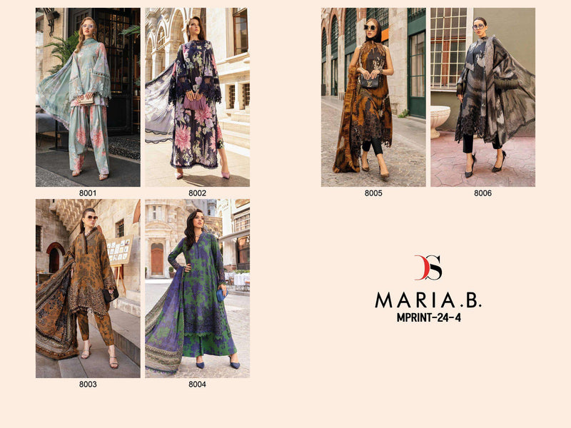 Deepsy Suits Maria B Mprint 24 Vol 4 Pure Cotton Embroidered Work Salwar Suit