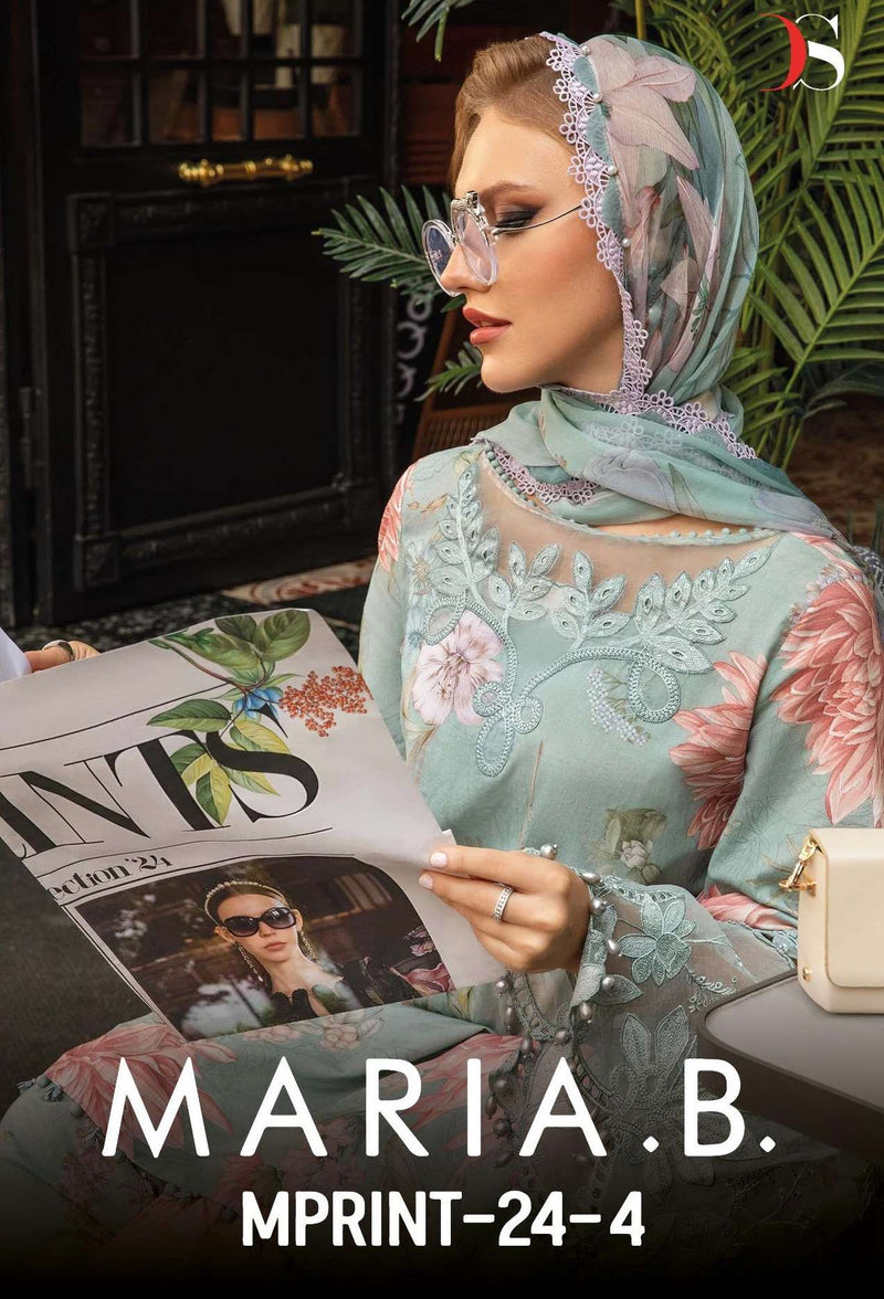 Deepsy Suits Maria B Mprint 24 Vol 4 Pure Cotton Embroidered Work Salwar Suit