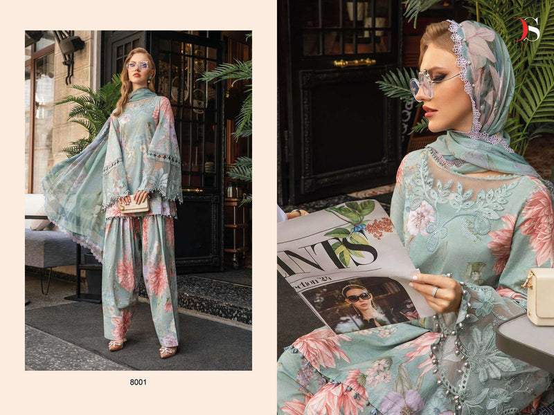 Deepsy Suits Maria B Mprint 24 Vol 4 Pure Cotton Embroidered Work Salwar Suit