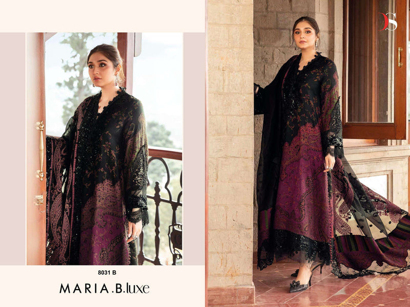Deepsy Suits Maria B Luxe 8031 Cotton Print With Embroidery Work Salwar Suit
