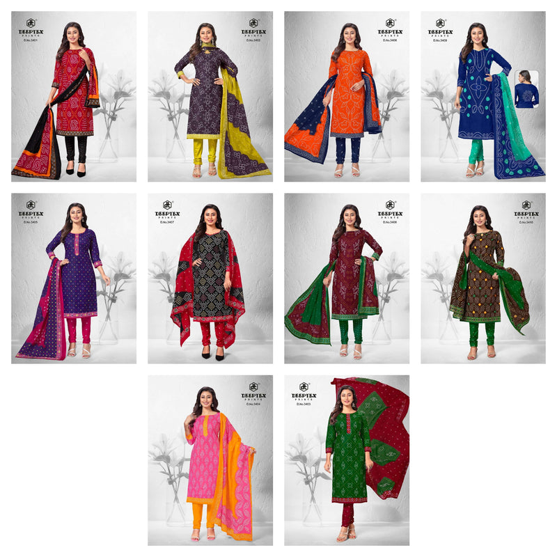 Deeptex Prints Classic Chunaris Vol 34 Pure Cotton Printed Casual Salwar Suit
